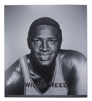 Willis Reed 25x28 Enshrinement Portrait Formerly Displayed In Naismith Basketball Hall of Fame (Naismith HOF LOA)